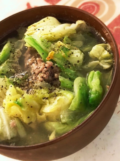 超簡単!満腹ほっこりキャベツスープ-レシピのメイン写真
