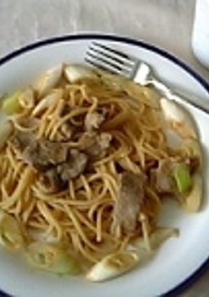豚とねぎのMISO☆パスタ-レシピのメイン写真