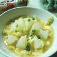レンチン新玉ねぎの卵あんかけ