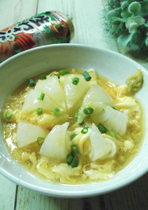 レンチン新玉ねぎの卵あんかけ-レシピのメイン写真