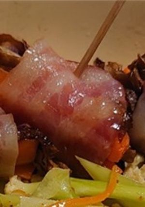 ラディッキオ（トレビス）のベーコン巻き-レシピのメイン写真