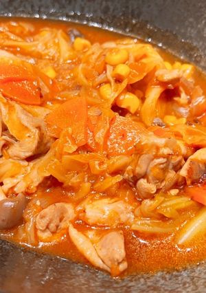 無水！キャベツともも肉のミートソース煮♡-レシピのメイン写真
