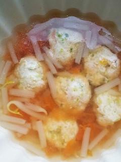犬ご飯 鶏団子のスープ-レシピのメイン写真