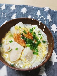 ☆ささ身と竹輪のにゅうめん☆-レシピのメイン写真