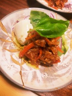 サバのトマト煮込みとモッツァレラ-レシピのメイン写真