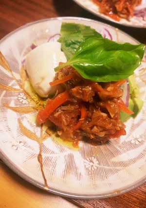 サバのトマト煮込みとモッツァレラ-レシピのメイン写真