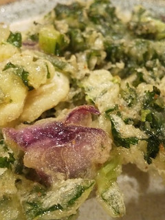 ケールとラディッキオのかき揚げ-レシピのメイン写真