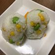 コーンと枝豆のおにぎり