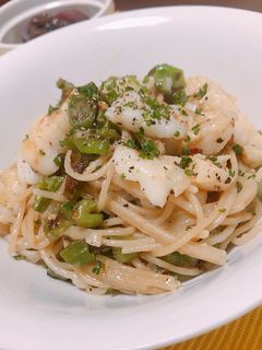 ししとうと白身魚の簡単パスタ♡-レシピのメイン写真