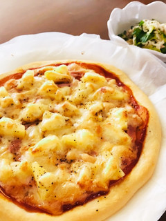 お手軽!ハワイアンピザ-レシピのメイン写真