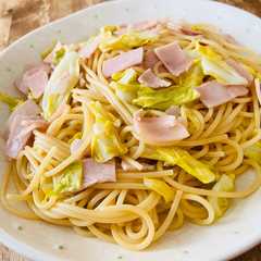 รูปของ 簡単！キャベツとハムの和風パスタ