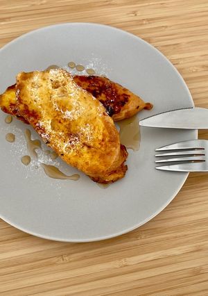 卵１つ！ポリ袋でズボラなフレンチトースト-レシピのメイン写真