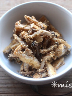 mレンジで!しめじと油揚げの胡麻和え-レシピのメイン写真