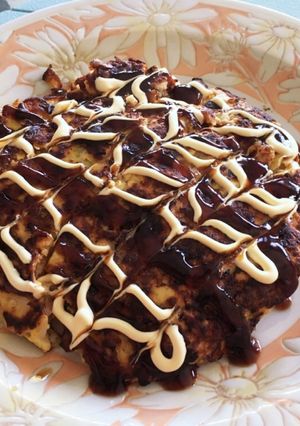 粉なし！糖質オフ！生おからのお好み焼き-レシピのメイン写真