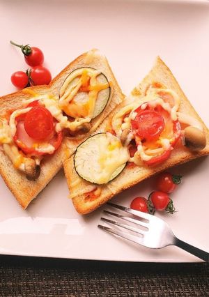 キムチ鍋の素！免疫力！豚キムチ味トースト-レシピのメイン写真
