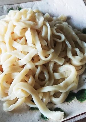 秘伝♥️つやつやの手打ちうどん 材料3つ-レシピのメイン写真