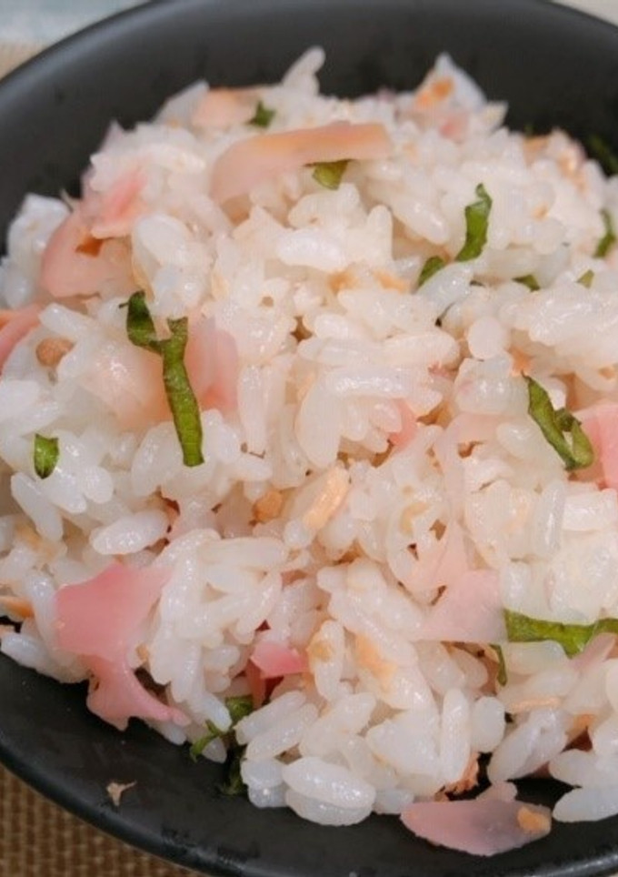 ガリと鮭フレークの混ぜご飯-レシピのメイン写真