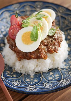 ［防災レシピ］カフェ風さば缶ドライカレー-レシピのメイン写真