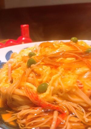 最近のカニカマは凄い！あつまる天津飯-レシピのメイン写真
