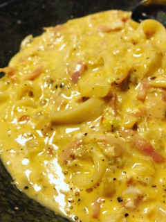 超簡単!うどんdeカルボナーラ-レシピのメイン写真