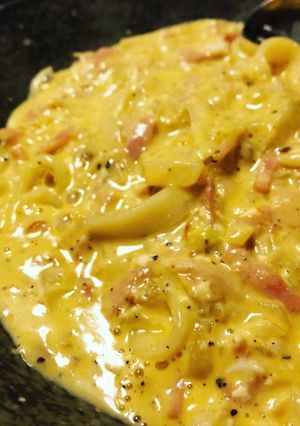 超簡単！うどんdeカルボナーラ-レシピのメイン写真