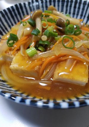 お二人さんの厚揚げあんかけ中華風-レシピのメイン写真