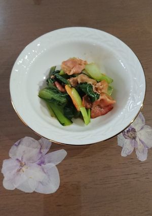 小松菜ベーコン炒め☆-レシピのメイン写真