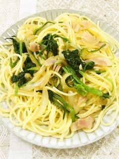 ほうれん草とベーコンの和風パスタ-レシピのメイン写真