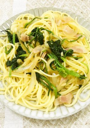 ほうれん草とベーコンの和風パスタ-レシピのメイン写真