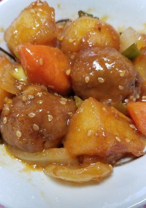 肉団子で酢豚♪-レシピのメイン写真