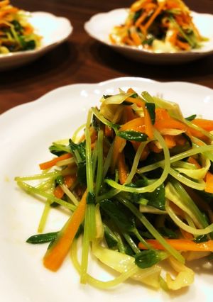 豆苗のピリ辛中華和え-レシピのメイン写真