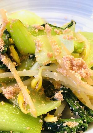 もやしとチンゲン菜のたらこ炒め-レシピのメイン写真
