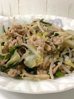 豚しゃぶ肉の野菜炒め-レシピのメイン写真