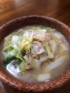 白菜大量消費に簡単白菜とツナの葛煮-レシピのメイン写真
