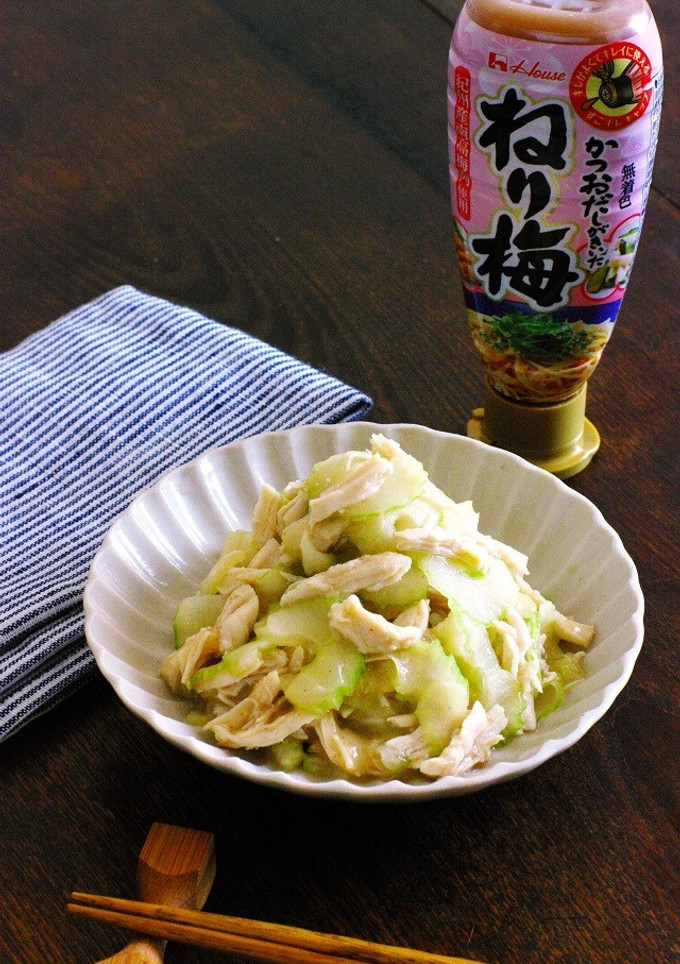 簡単手軽☆セロリと鶏ささみのねり梅和え-レシピのメイン写真