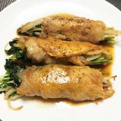 もやしと豆苗の肉巻き-レシピのメイン写真