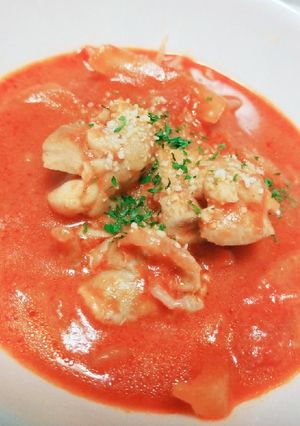 鶏肉のトマトクリーム煮-レシピのメイン写真