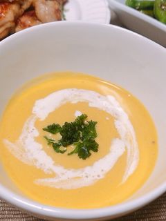 レンジとブレンダーで簡単♡かぼちゃスープ-レシピのメイン写真