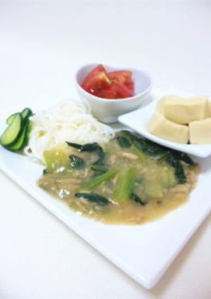 ♡超簡単♡小松菜ツナ醤油炒め☆パスタにも-レシピのメイン写真