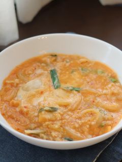 オートミールでキムチチーズ粥-レシピのメイン写真