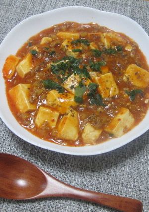 セロリ香る♪絶品☆セロリ麻婆豆腐-レシピのメイン写真