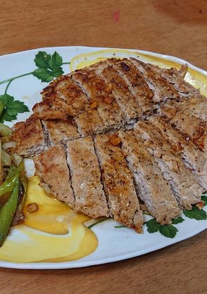 豚バラ肉ミルフィーユ焼き-レシピのメイン写真