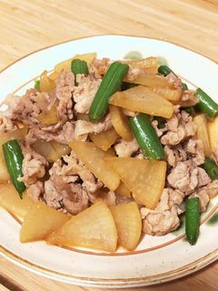 【覚書】大根と豚肉の炒め煮-レシピのメイン写真