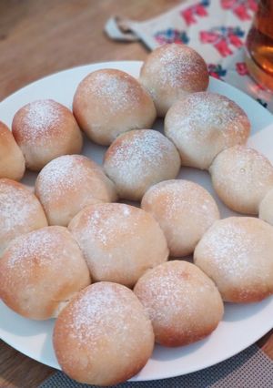 ふわふわ♡バナナ入り手ゴネちぎりパン-レシピのメイン写真