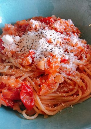 ミニトマトのトマトパスタ-レシピのメイン写真