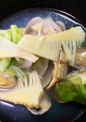 簡単！あさりと筍の中華スープ-レシピのメイン写真