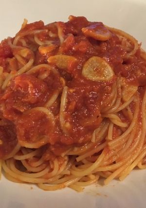 カプリ風トマトとニンニクのスパゲッティ-レシピのメイン写真