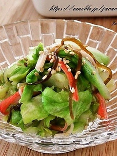春キャベツとカニカマの塩昆布和え-レシピのメイン写真