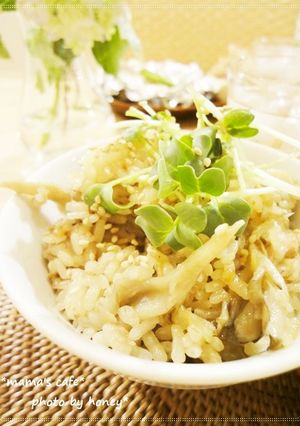 マイタケとツナの炊き込みご飯-レシピのメイン写真