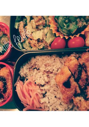 ★ミルフィーユ豚カツ弁当 在宅二人分★-レシピのメイン写真